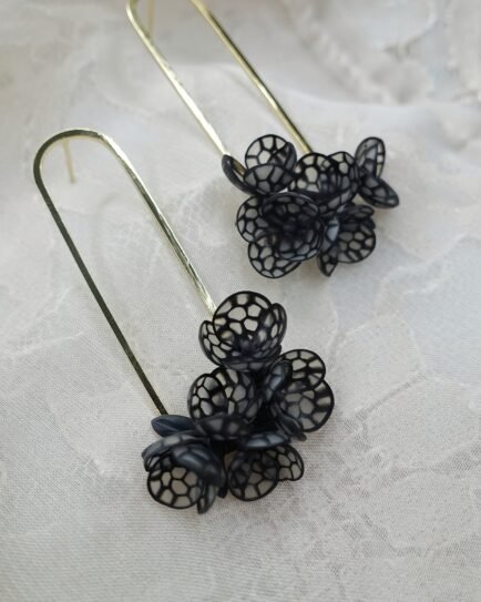 MADE TO ORDER Black Beauties Handmade Polymer Clay Earrings
