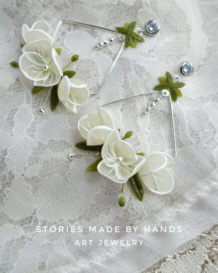MADE TO ORDER Spring Flower earrings Handmade Polymer Clay Flowers Earrings